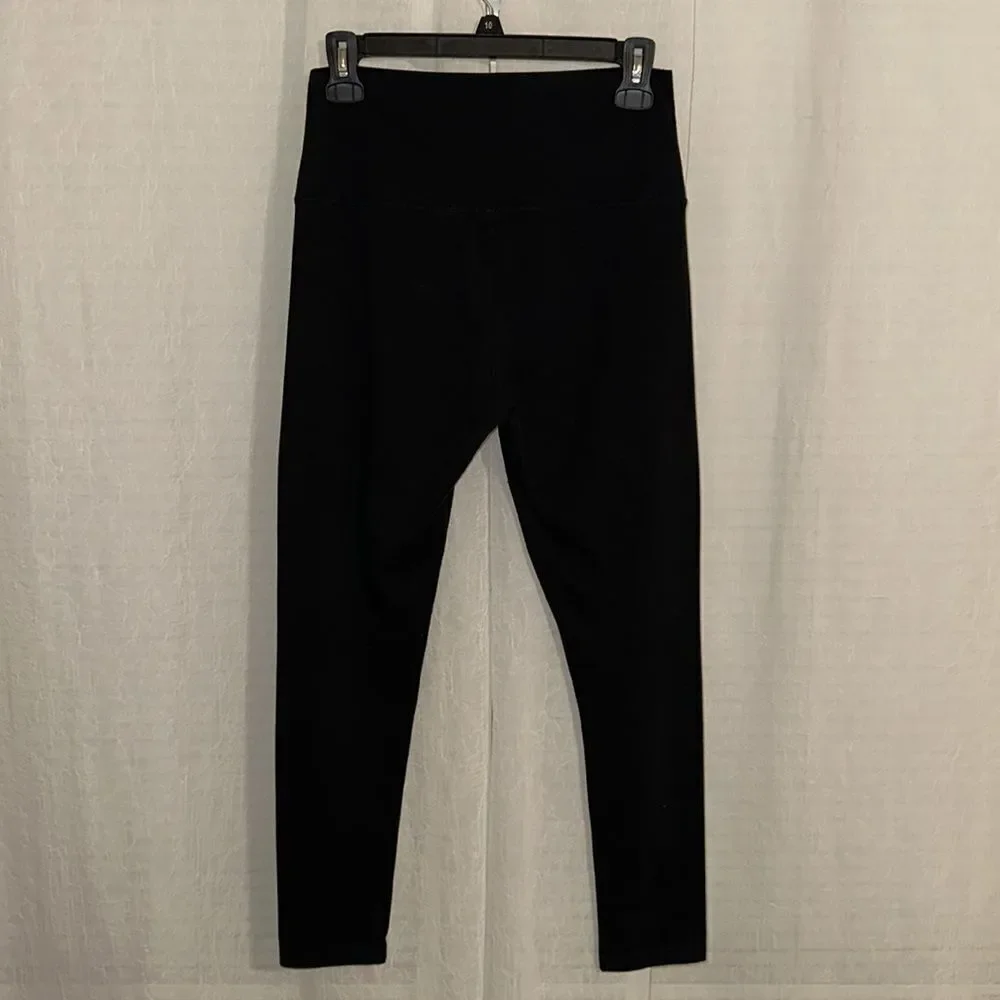 aerie MP 26” Black Cotton Active Lounge Leggings - Picture 3 of 9
